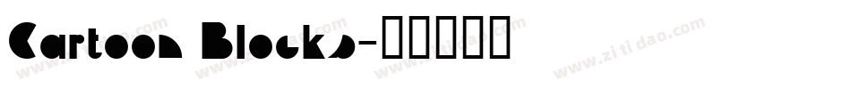 Cartoon Blocks字体转换